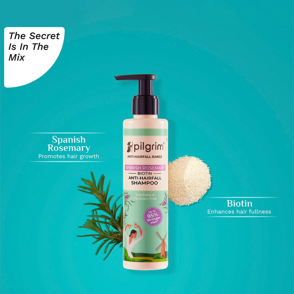 Pilgrim Anti Hairfall Shampoo with Biotin : 200 ml