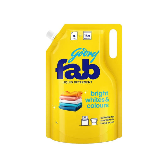 Godrej Fab Liquid Detergent Refill Pouch : 1 ltr
