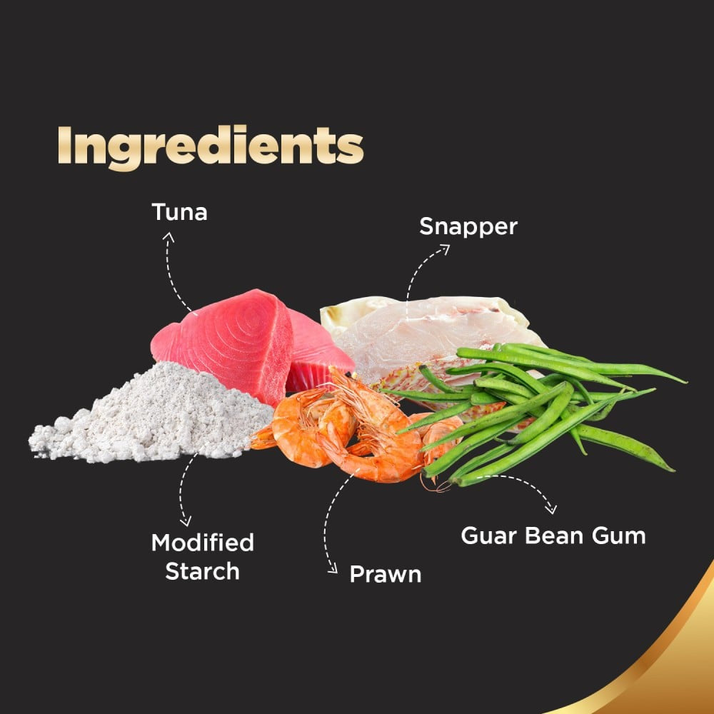 Sheba Deluxe - Tuna Fillets & Whole Prawn in Gravy Wet Cat Food - Pack of 2 : 2 x 85 g