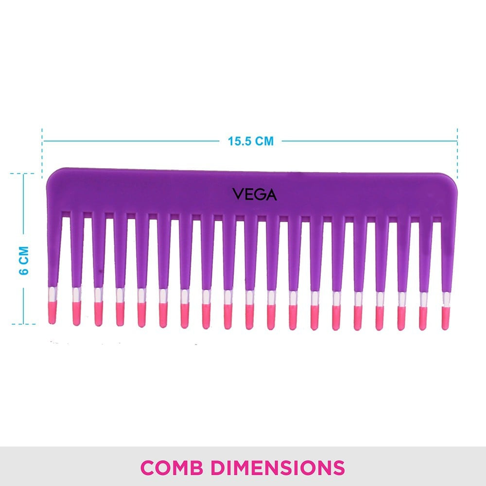 Vega Shampoo Hair Comb (Purple) : 1 piece
