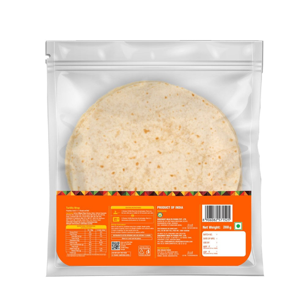 Cornitos Wheat Flour Tortilla Wrap - Pack of 3 : 3 x 270 g (6 pieces)