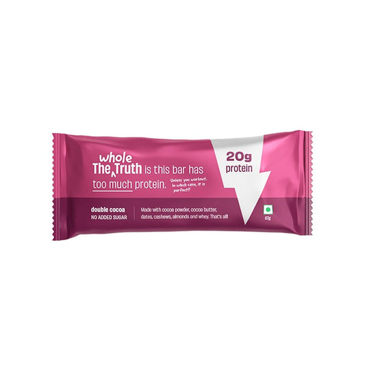 The Whole Truth 20 g Protein Bar - Double Cocoa : 67 g