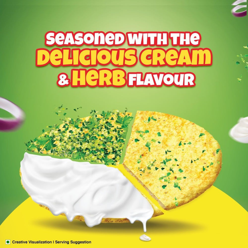 Sunfeast All Rounder Potato Biscuits with Cream & Herb Flavour : 1 pack (4 pieces X 70.5 g)
