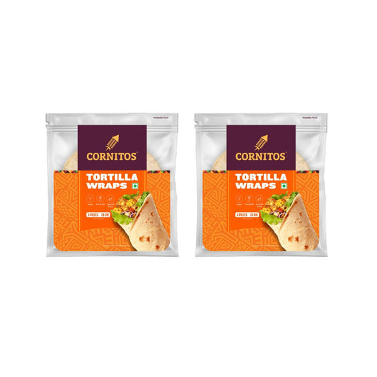 Cornitos Wheat Flour Tortilla Wrap : 2 x 270 g (6 pieces)