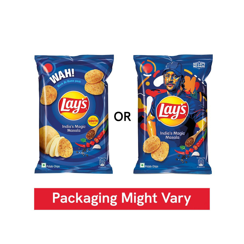 Lay's India's Magic Masala Potato Chips (143 g) - Pack of 3 : 3 x 143 g