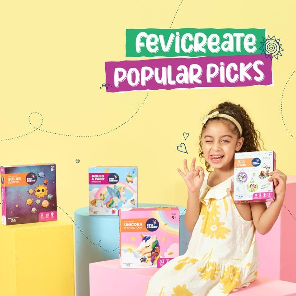 Pidilite Fevicreate Mould & Paint Unicorn Craft Kit : 1 unit