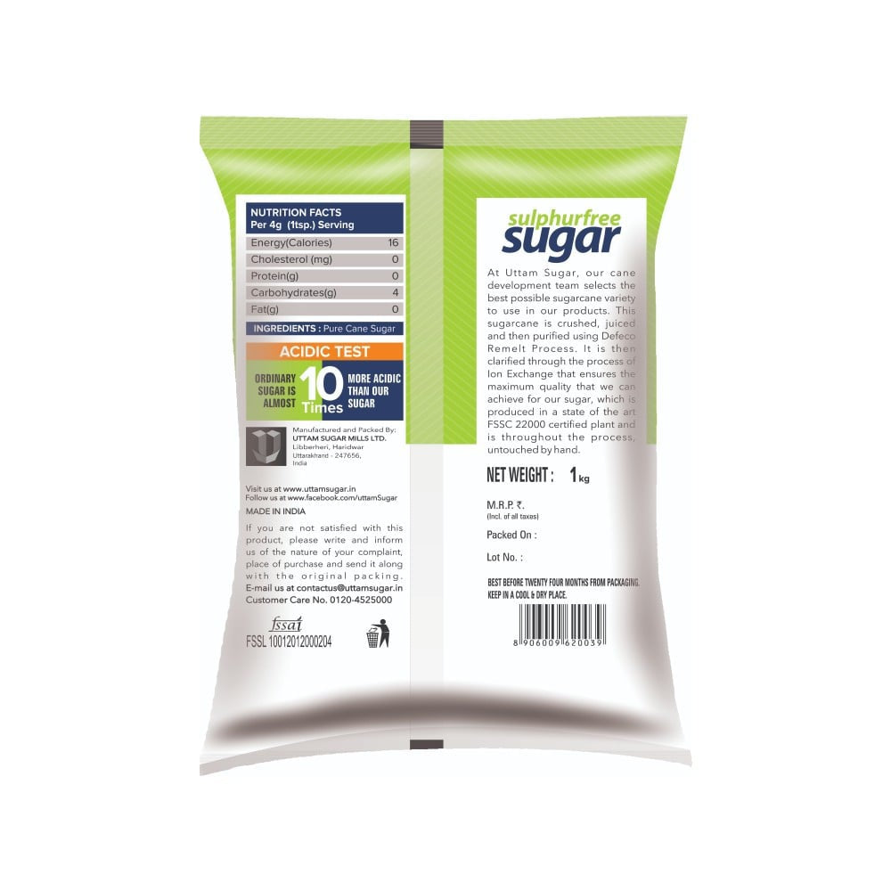 Uttam Sugar Sulphurless Sugar : 1 kg