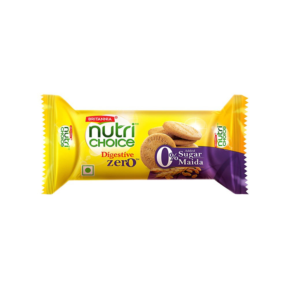 Britannia NutriChoice Digestive Zero High Fiber Biscuit, with No Added Sugar : 100 g