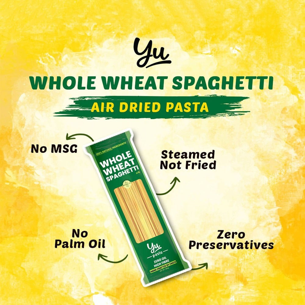 Yu 100% Whole Wheat Spaghetti Pasta : 500 g