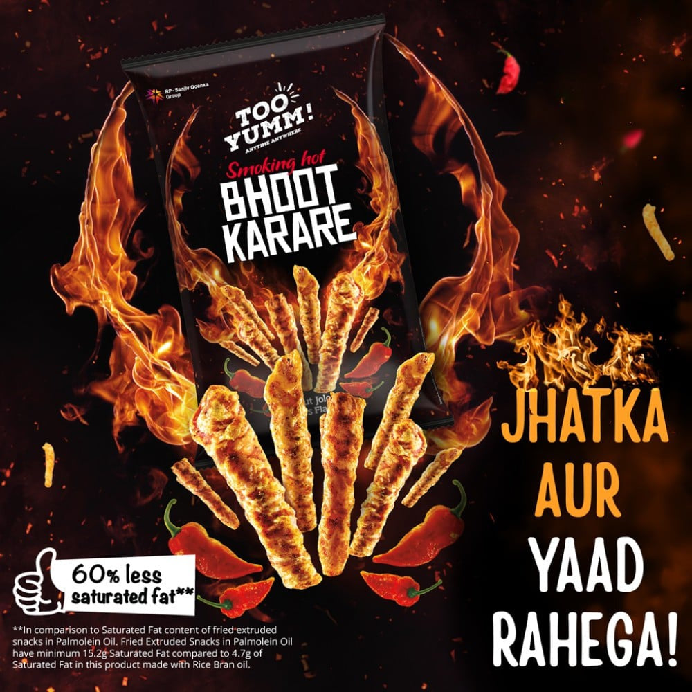 Too Yumm Smoking Hot Bhoot Karare Crisps : 67 g