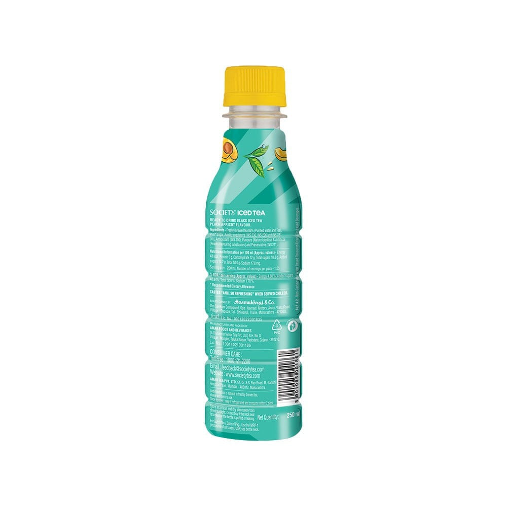 Society Peach Apricot Iced Tea : 250 ml