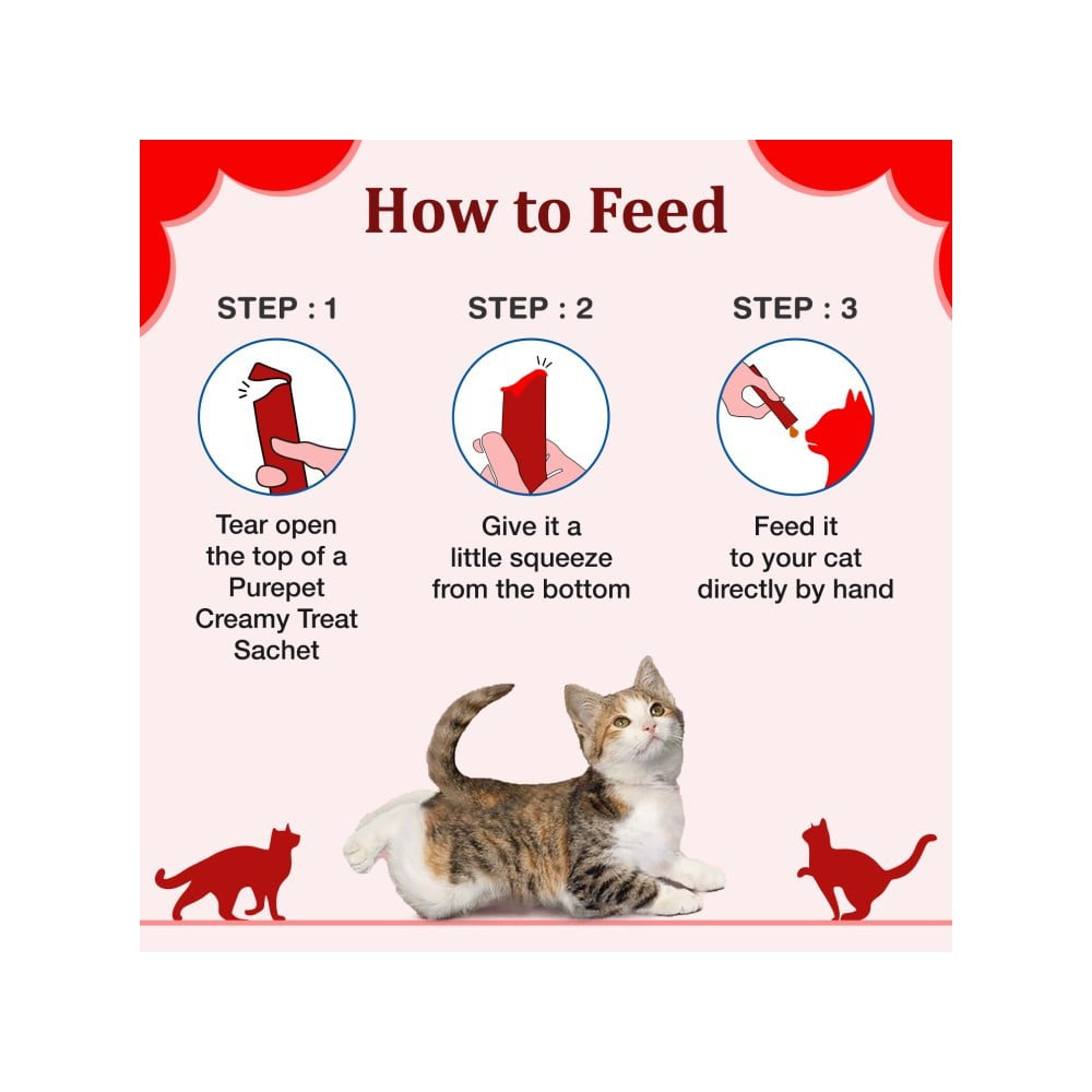 PurePet Lickable Creamy Cat Treat (Crab & Chicken) : 1 pack (5 x 15 g)
