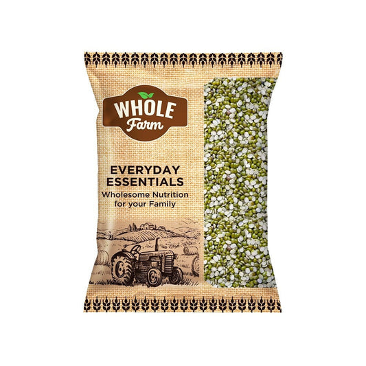 Whole Farm Premium Moong Dal (Chilka) Green : 500 g