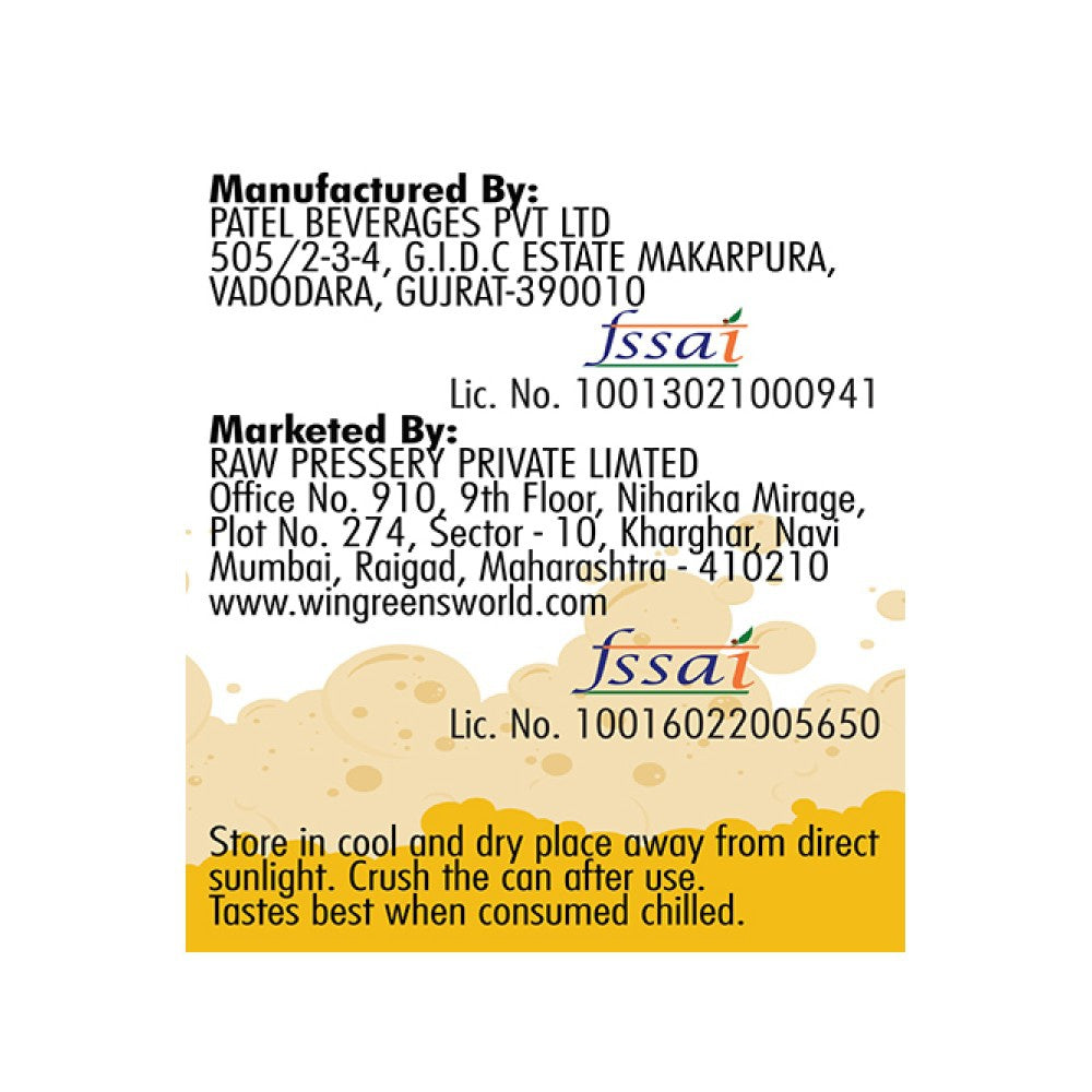 Raw Pressery Beer Buzz Energy Drink - Pack of 2 : 2 x 250 ml