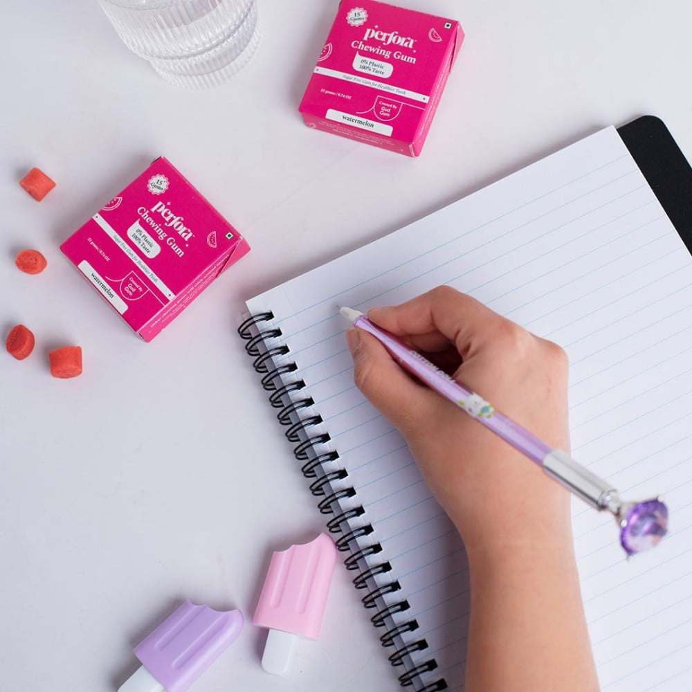 Perfora Plastic Free Watermelon Chewing Gum : 21 g