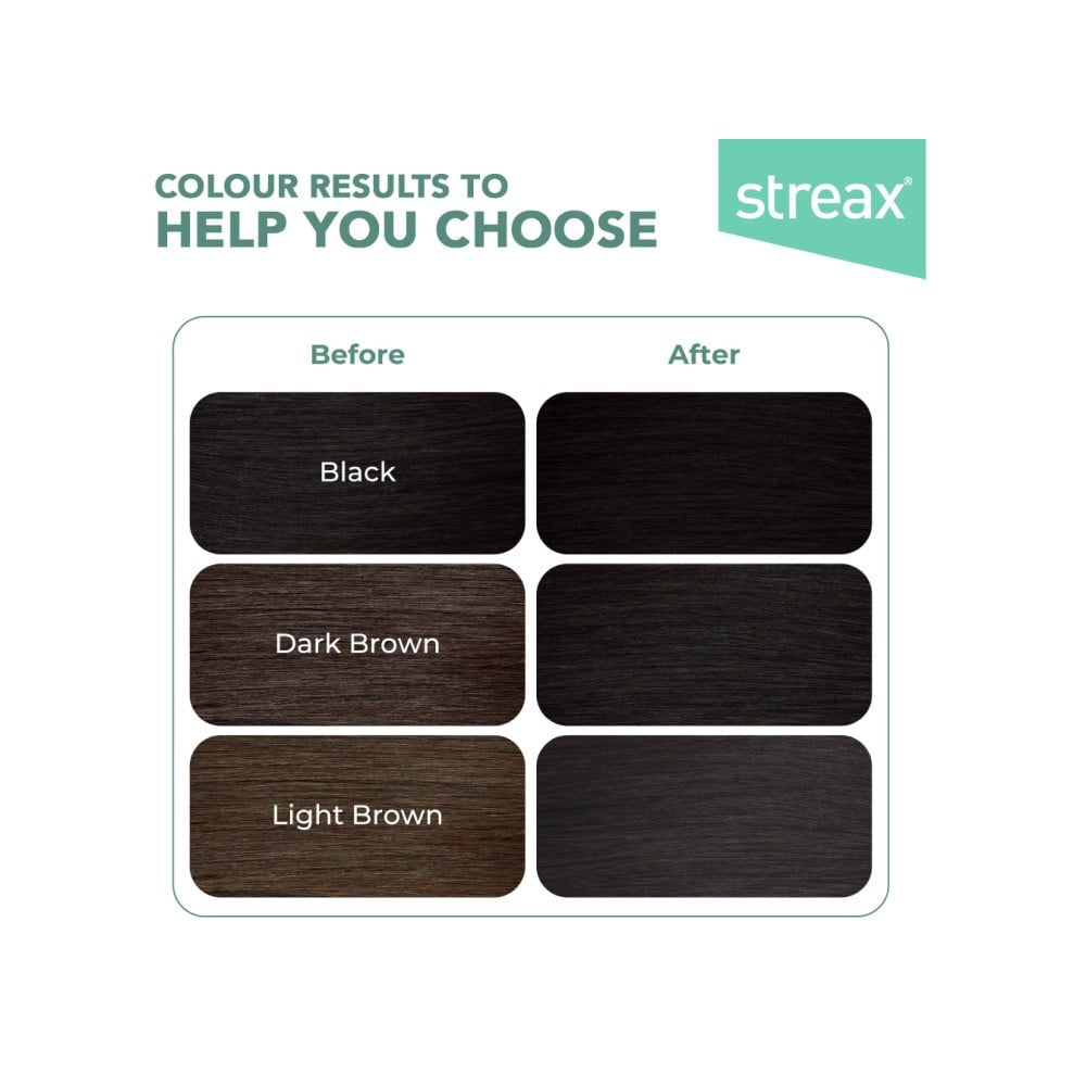 Streax Cream Hair Colour -Natural Black 1 : 120 ml