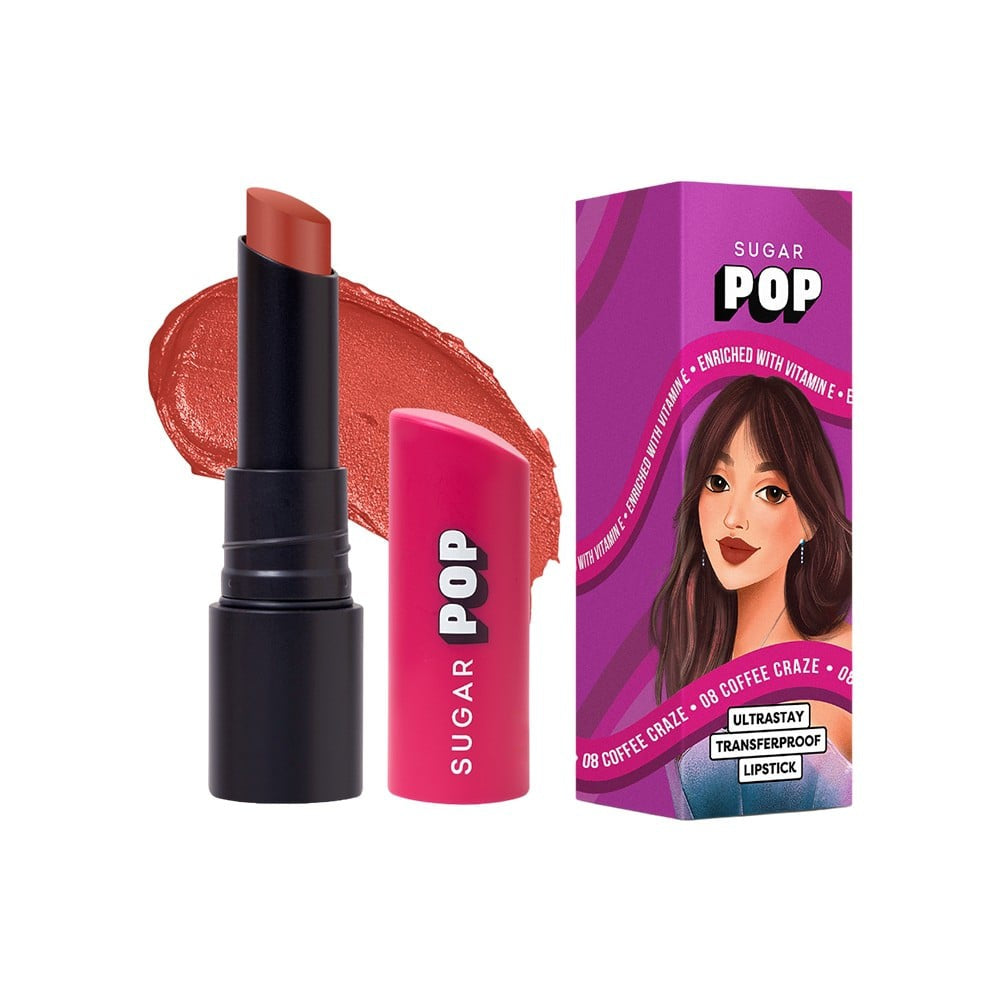 SUGAR POP Ultrastay Transferpoof Lipstick (08 Coffee Craze) : 4 g