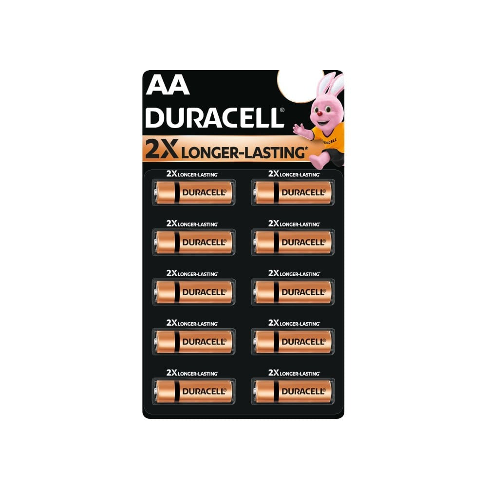 Duracell AA Alkaline Battery : 1 pack (10 pieces)