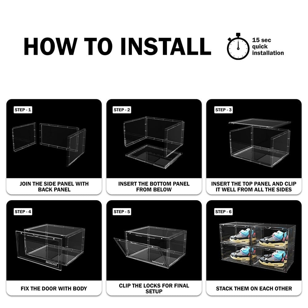 Sneakare Stack'em Shoe Organizer Crate : 1 unit