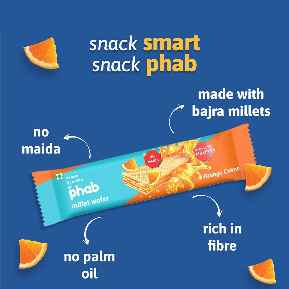 Phab Orange Creme Millet Wafer : 3 x 30 g