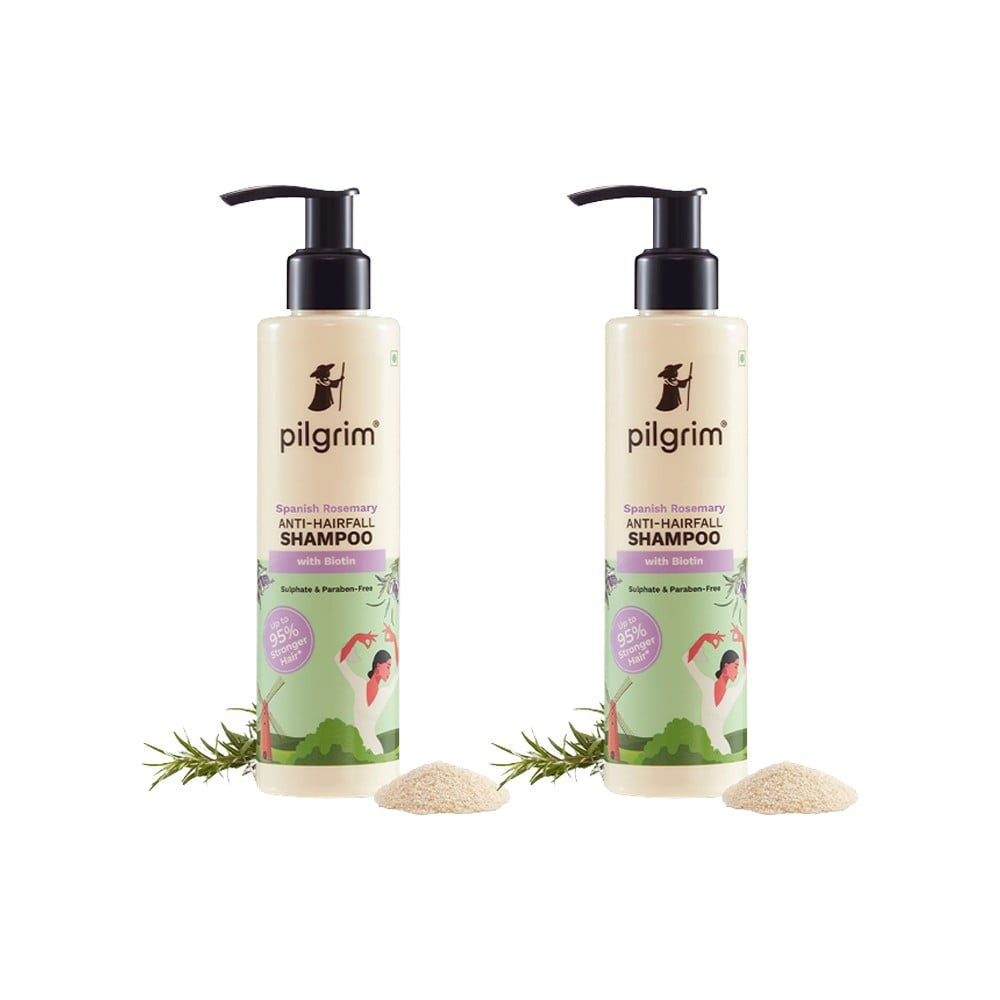 Pilgrim Anti Hairfall Shampoo with Biotin - Pack of 2 : 2 x 200 ml