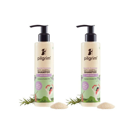 Pilgrim Anti Hairfall Shampoo with Biotin - Pack of 2 : 2 x 200 ml