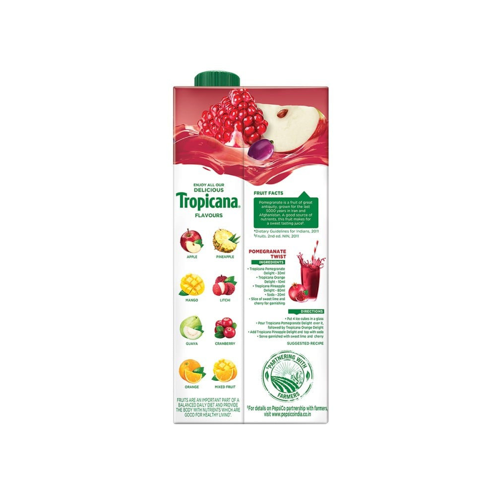 Tropicana Pomegranate Delight Juice - Pack of 2 : 2 x 1 ltr