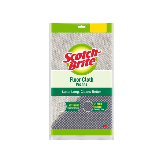 Scotch Brite Floor Cloth - Pocha (Cotton, White/Black) : 2 units