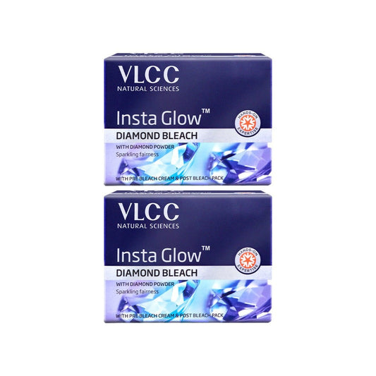 VLCC Insta Glow Diamond Bleach - Pack of 2 : 2 x 60 g
