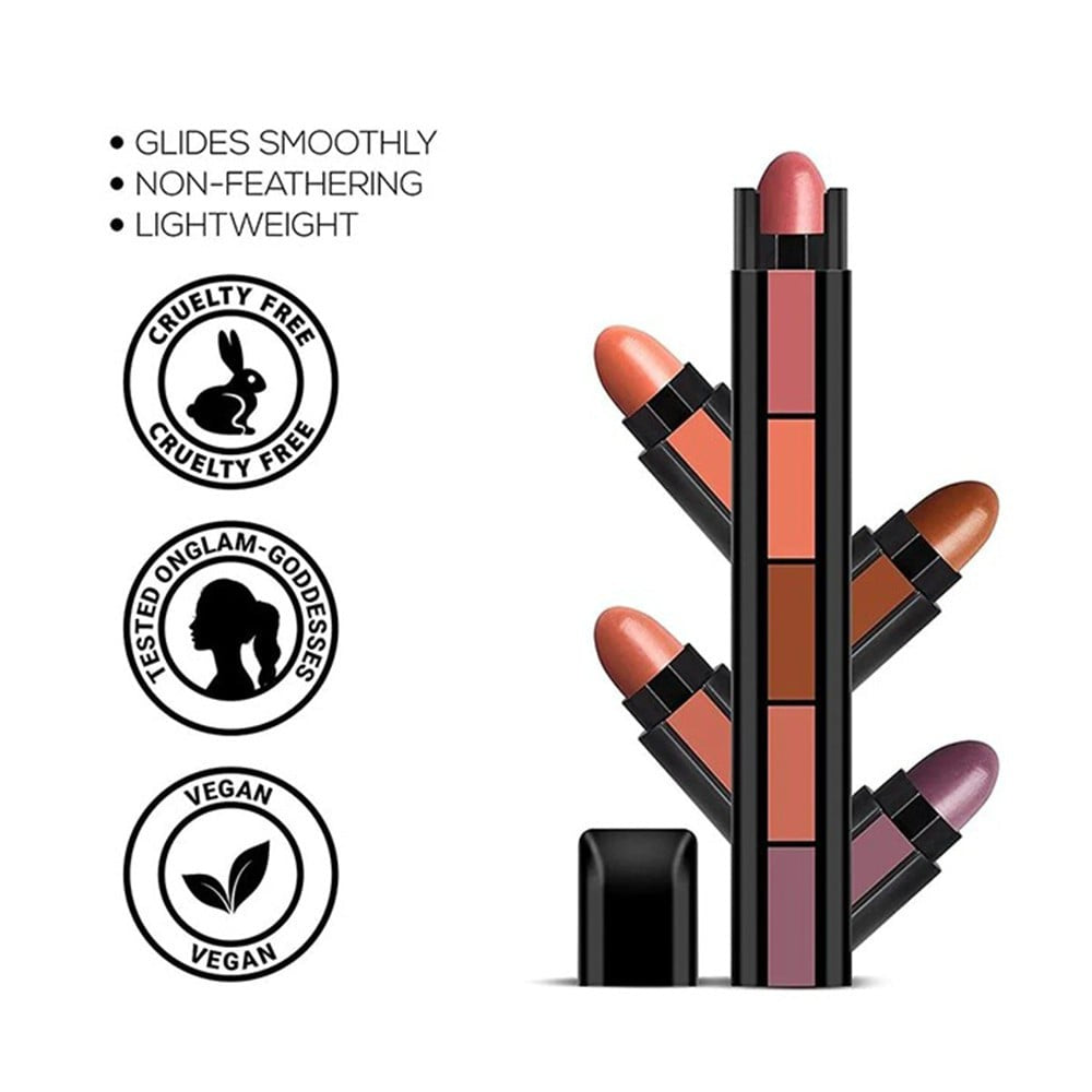Renee FAB 5 Matte Finish 5 In 1 Lipstick (Nude) : 7.5 g