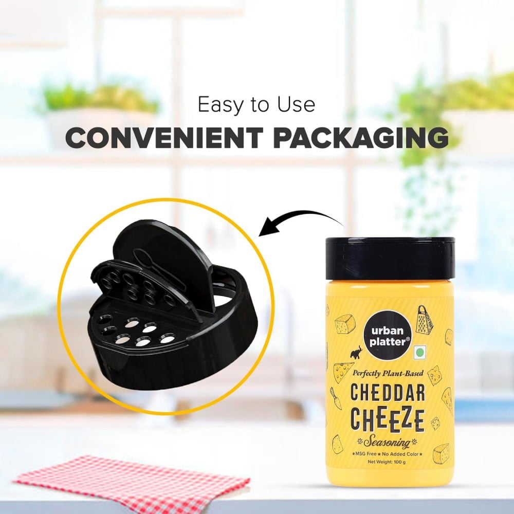 Urban Platter Vegan Cheddar Cheese Seasoning : 100 g