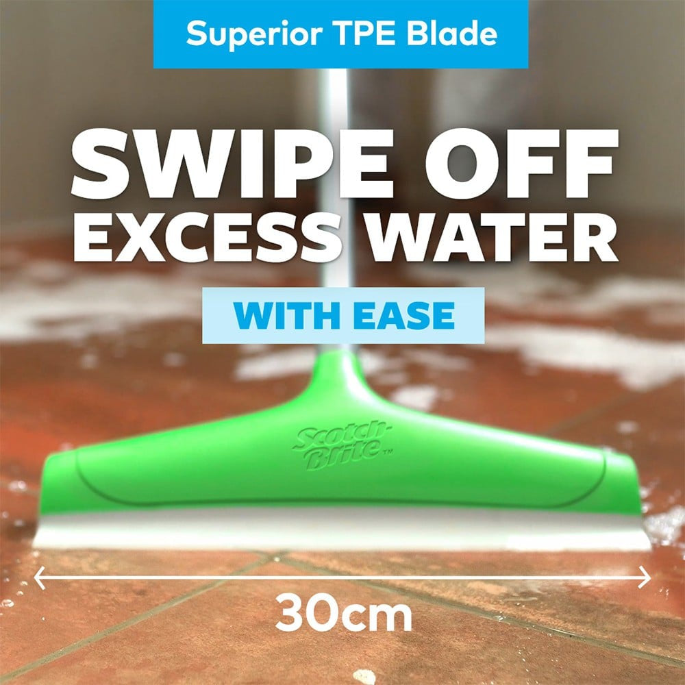 Scotch Brite Bathroom Squeegee Plastic Wiper Green : 1 unit