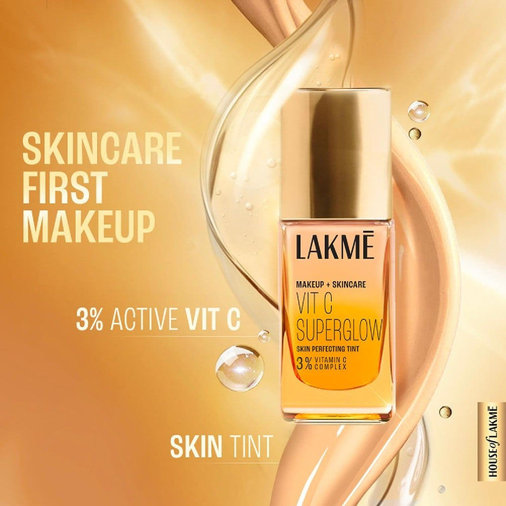 Lakme Makeup+Skincare Vitamin C SuperGlow Foundation (Neutral Nude) : 25 ml