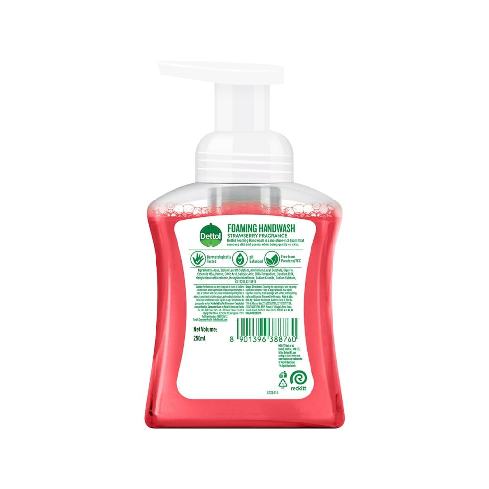 Dettol Strawberry Fragrance Foaming Handwash : 250 ml