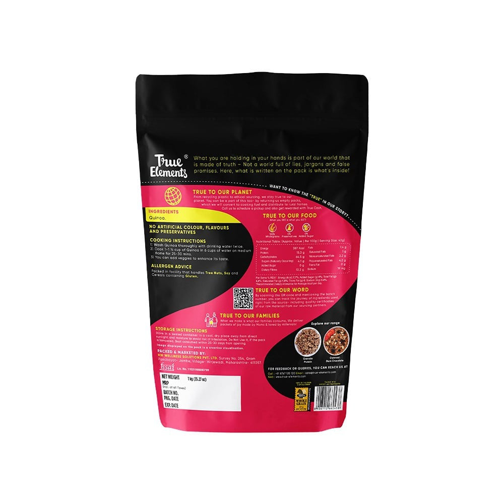 True Elements Ready to Cook Quinoa : 1 kg