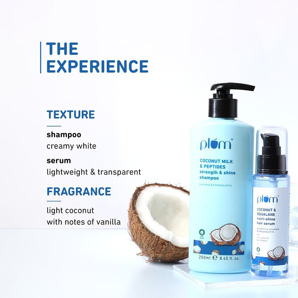 Plum Coconut Soft & Shiny Hair Duo Travel Kit : 1 pack (2 pieces)