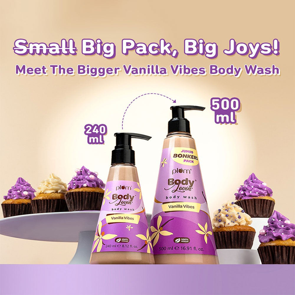 Plum BodyLovin' Vanilla Vibes Body Wash : 500 ml