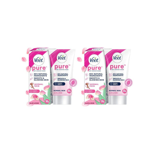 Veet Aloe & Rose Normal Skin Hair Removal Cream - Pack of 3 : 3 x 30 g