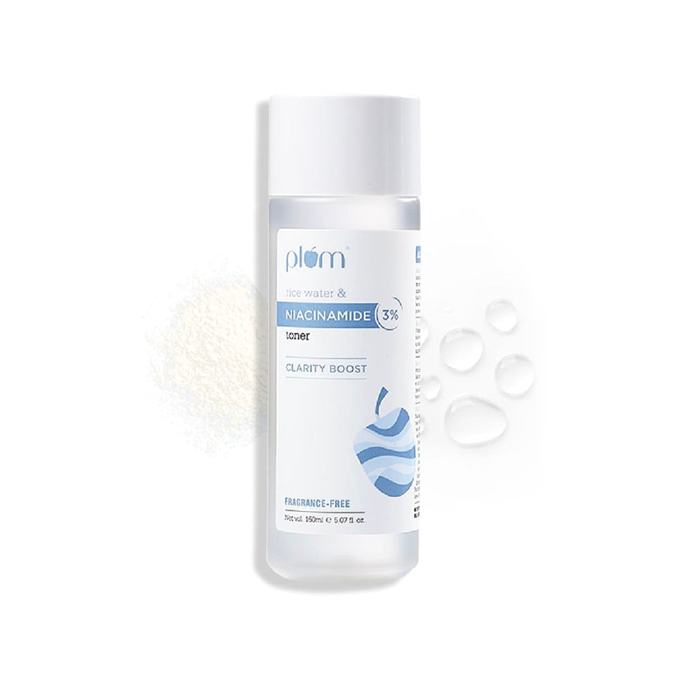 Plum 3% Niacinamide Toner with Rice Water - Pack of 2 : 2 x 150 ml
