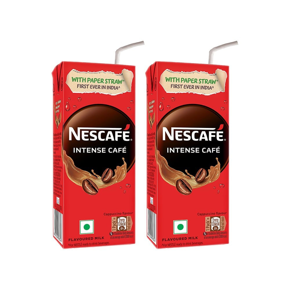 Nescafe Ready to Drink Intense Cafe Flavoured Milk - Pack of 2 : 2 x 180 ml