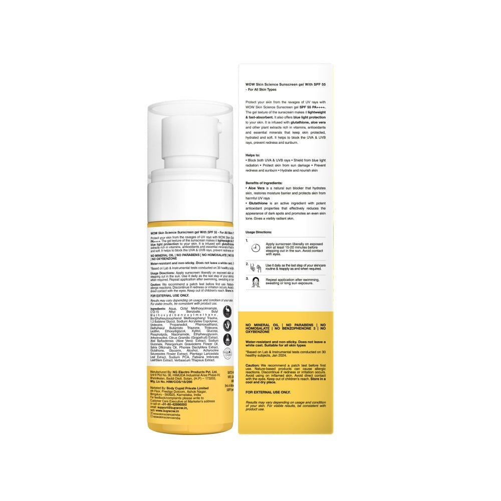 Wow Skin Science Matte Finish Sunscreen (SPF 55 PA+++ - 100 ml) : 100 ml