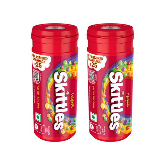 Skittles Original Bite-size Fruit Candy - Pack of 2 : 2 x 30.4 g