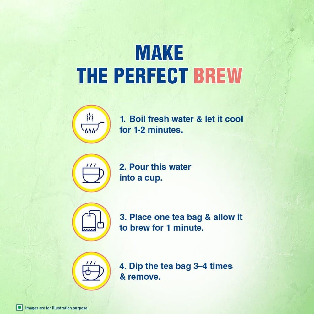 Tetley Kahwa Green Tea Bags : 1 pack (25 units)
