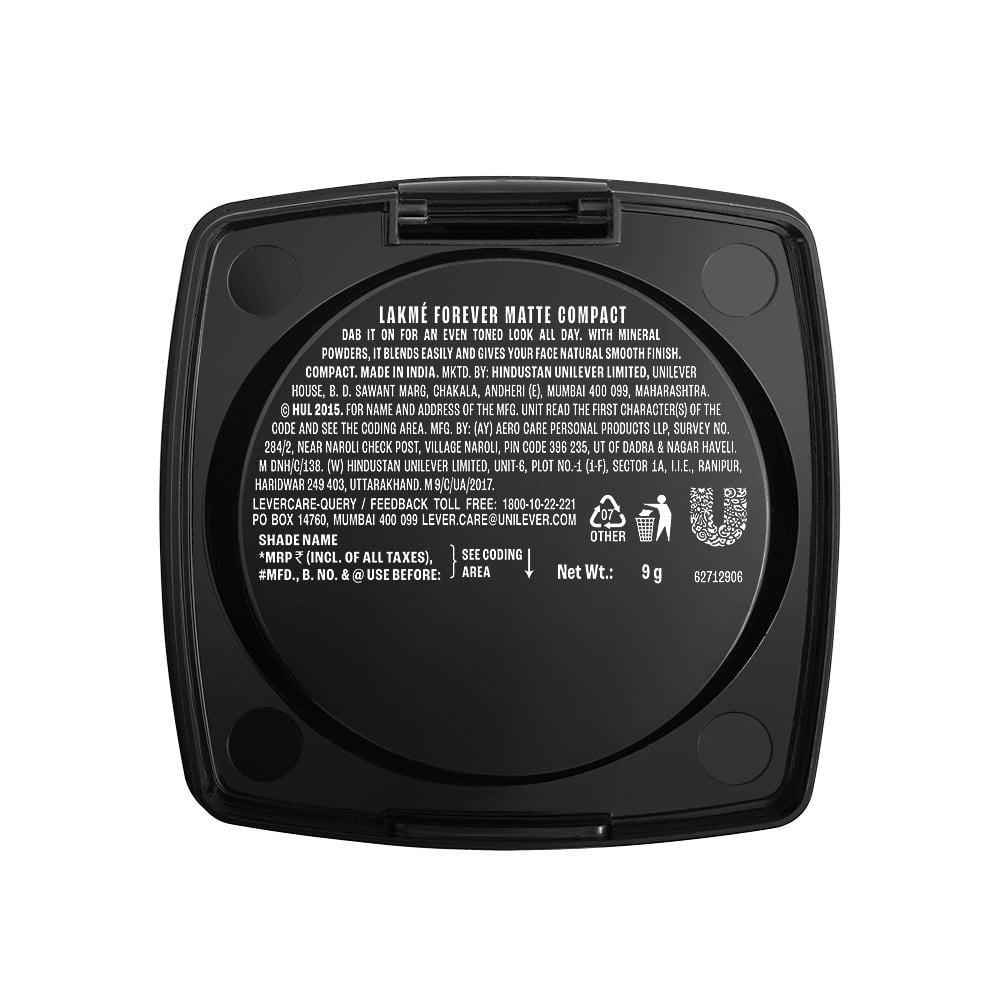 Lakme Forever Matte Compact (Marble) : 9 g