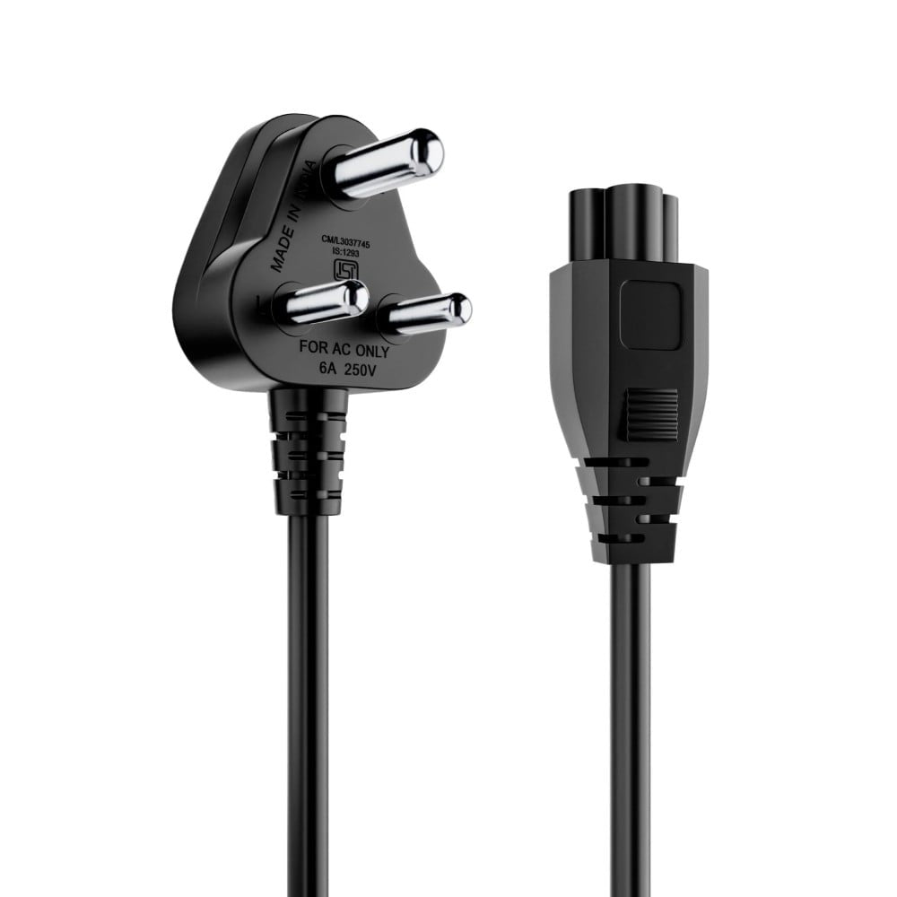 Portronics Konnect G3 Laptop Charger Power Cord (Black) : 1 unit