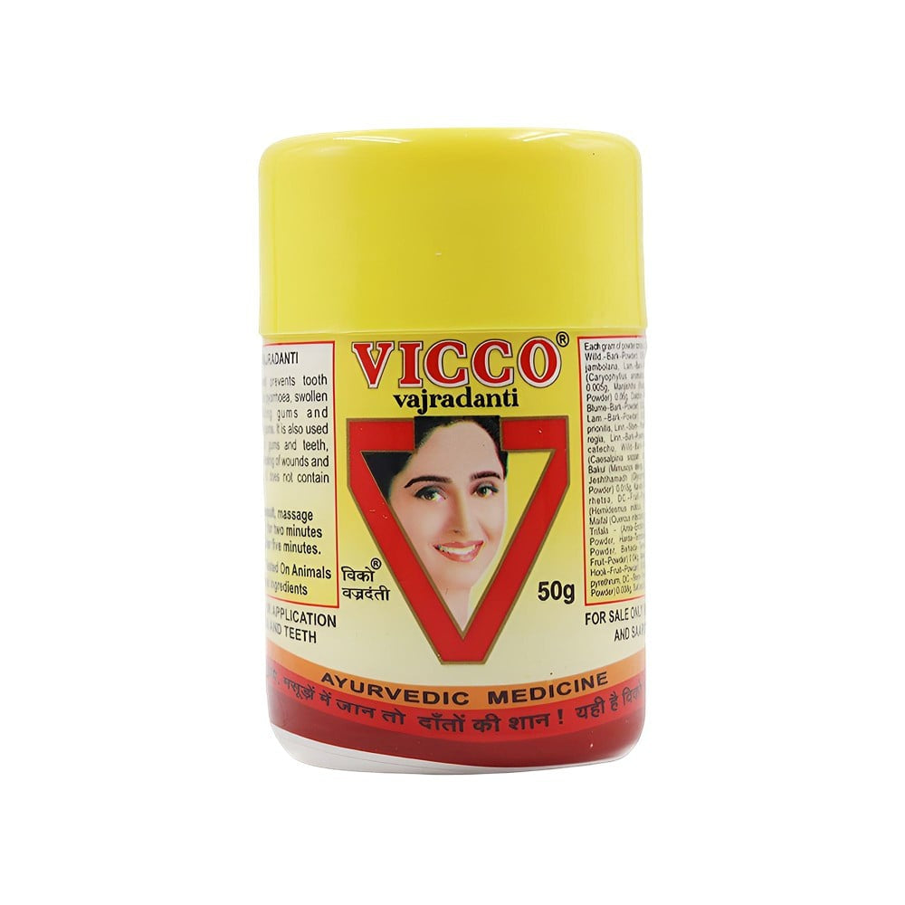 Vicco Vajradanti Ayurvedic Tooth Powder : 50 g
