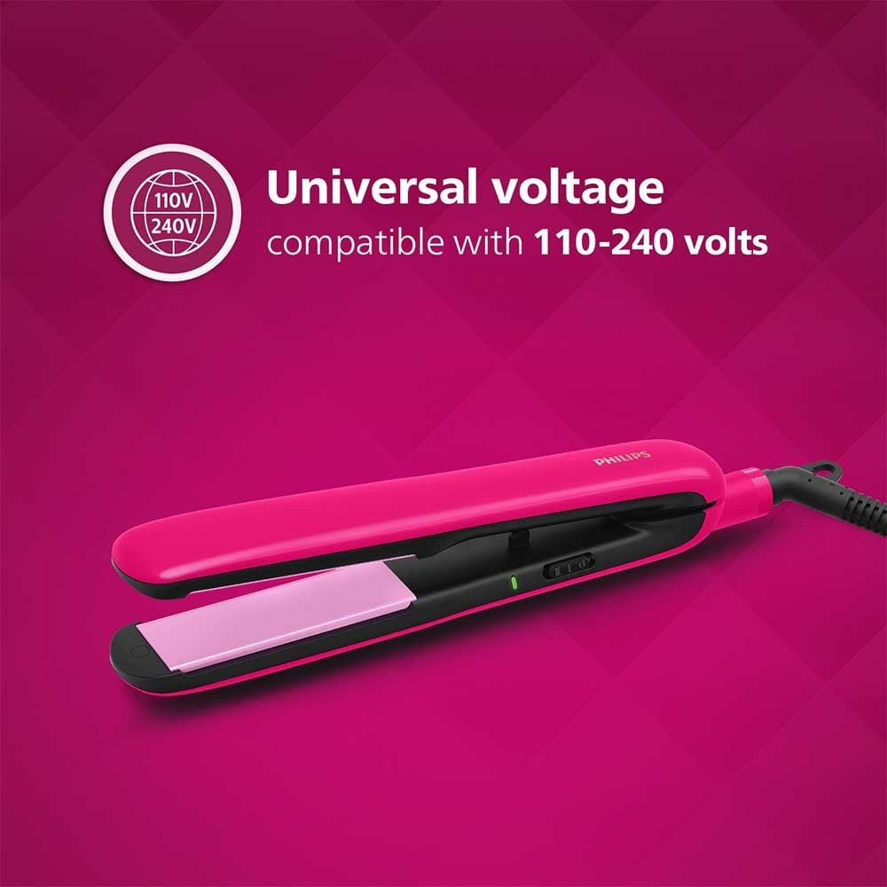 Philips BHS332/00 Titanium Hair Straightener (Ceramic Titanium Plate) (Pink, 50W) : 1 unit