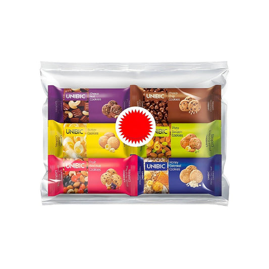 Unibic Assorted Cookies - Pack of 6 : 6x75 g