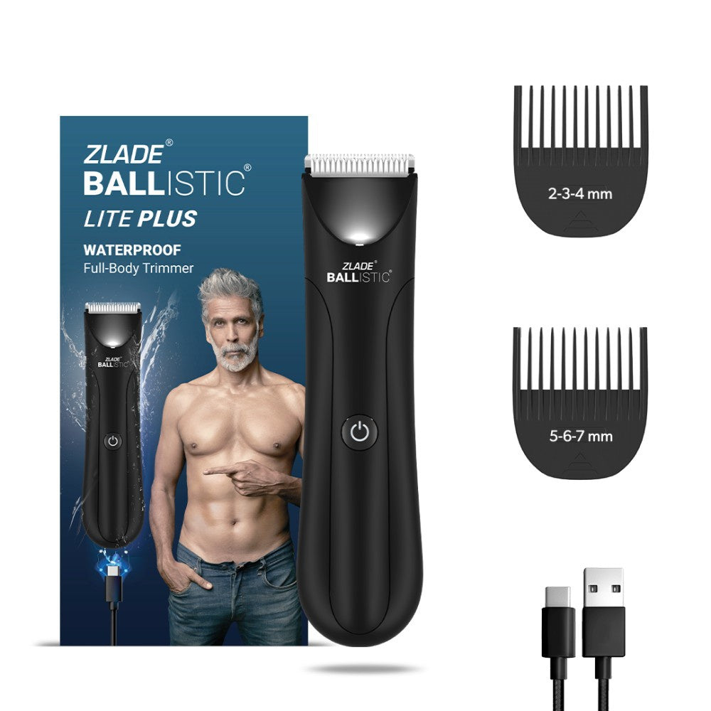 Zlade Ballistic Lite Plus Male Body Trimmer (Black) : 1 unit