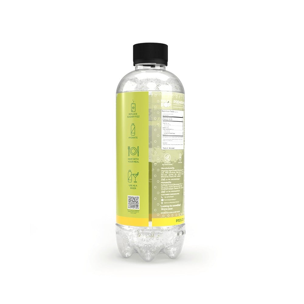 Polka Pop Zero Sugar Lemon-Lime Sparkling Drink : 300 ml